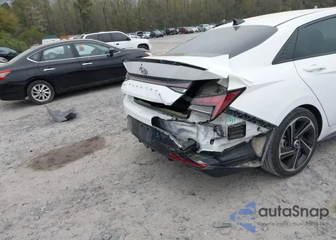 2022 Hyundai Elantra N Line z USA, uszkodzony, nr VIN KMHLR4AF4NU233694